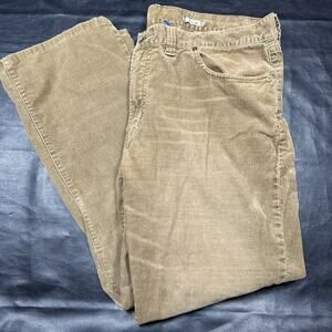 Polo Ralph Lauren Corduroy Pants Men Size 38x30 Boot Cut Brown Thin Cords Vtg
